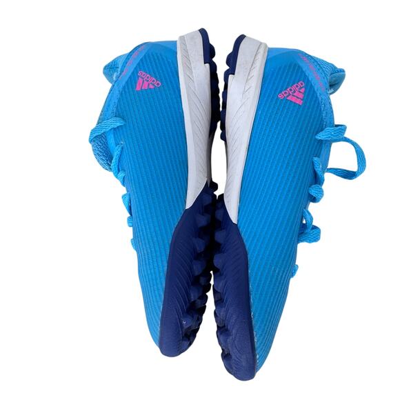 Adidas X Speedflow.3 Turf Football Shoes Youth Size 11 Blue Logo Low Top Lace Up - Picture 6 of 10